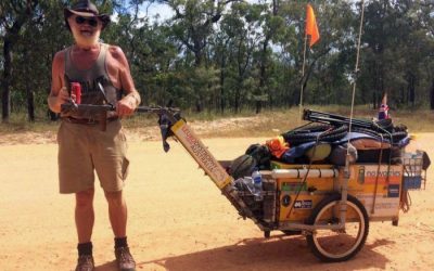 Rare brain disease that killed partner spurs man onto 5,000km hike across country